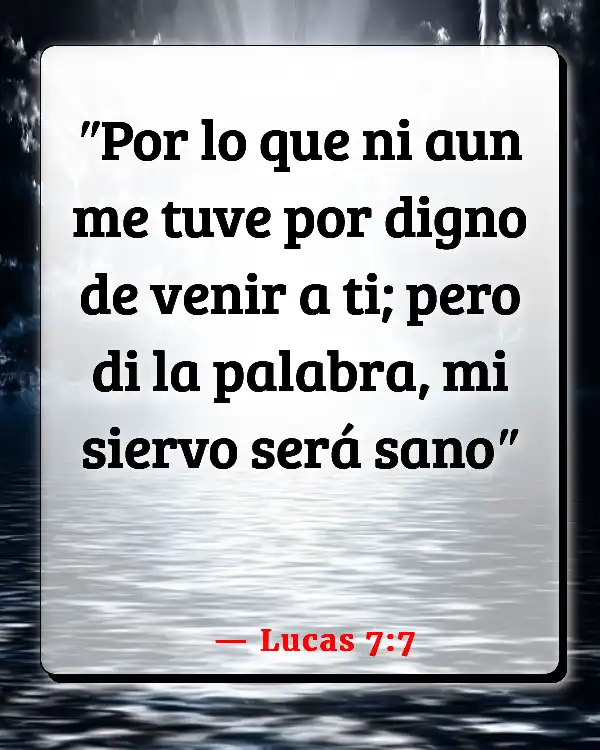 Versículos De La Biblia Valioso (Lucas 7:7)