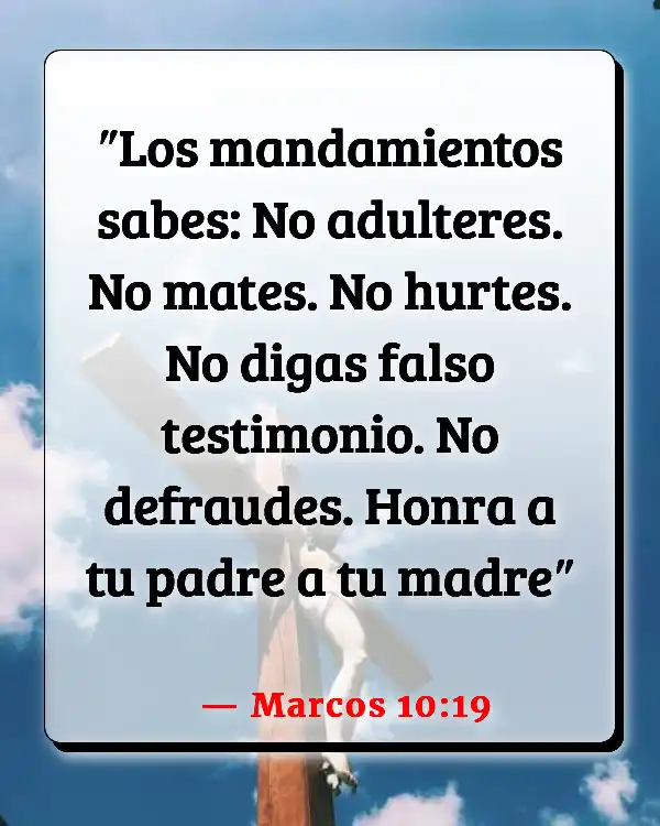 Versículos De La Biblia   	No matarás  (Marcos 10:19)