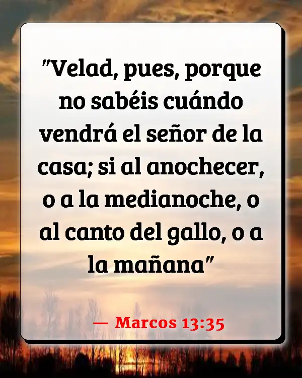 Versículos De La Biblia   	Congregándose  (Marcos 13:35)