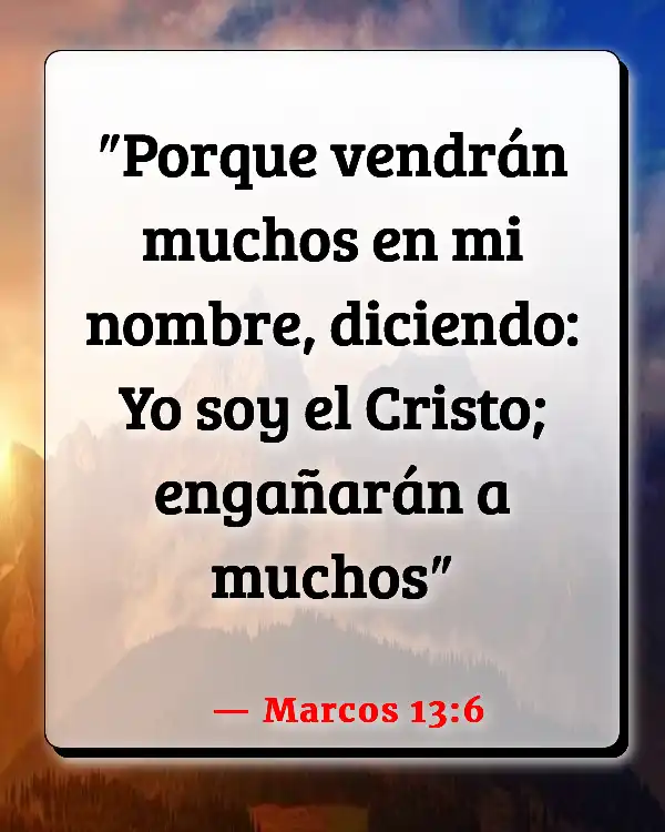 Versículos De La Biblia   	Antecristo  (Marcos 13:6)