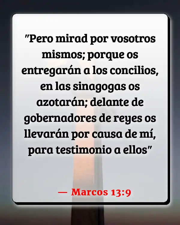 Versículos De La Biblia   	El poder del testimonio  (Marcos 13:9)