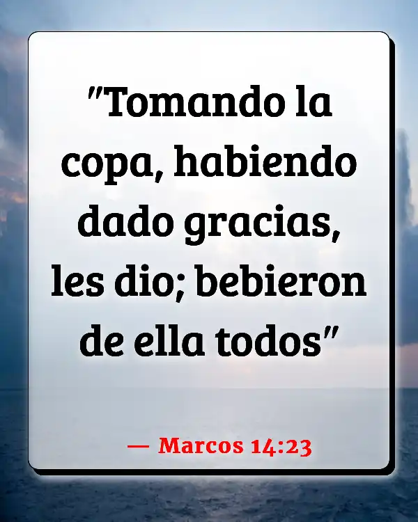 Versículos De La Biblia   	Vino  (Marcos 14:23)