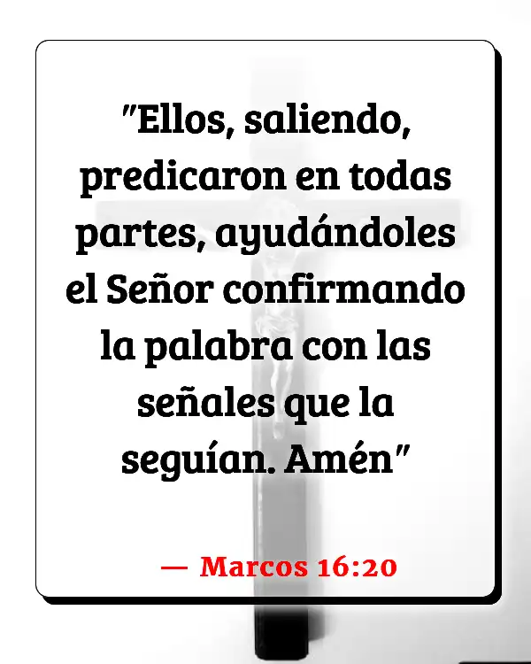 Versículos De La Biblia   	Apóstoles  (Marcos 16:20)