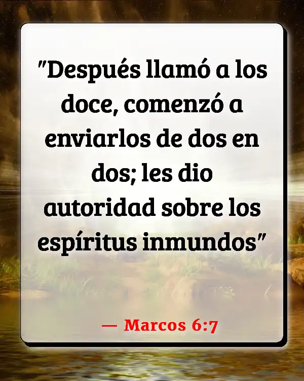 Versículos De La Biblia Nuestra misión (Marcos 6:7)