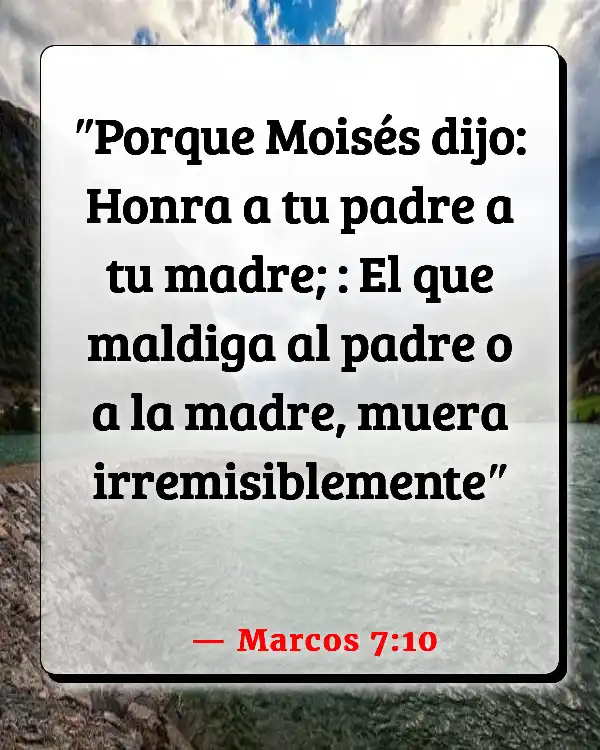 Versículos De La Biblia Niños desobedientes (Marcos 7:10)