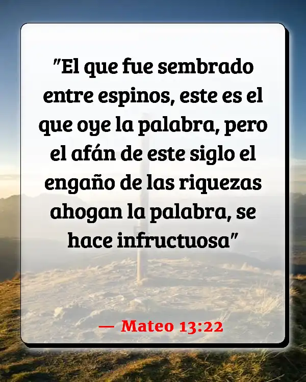 Versículos De La Biblia No preocuparse (Mateo 13:22)