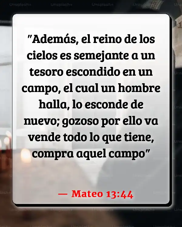 Versículos De La Biblia Ser propietario de una casa (Mateo 13:44)