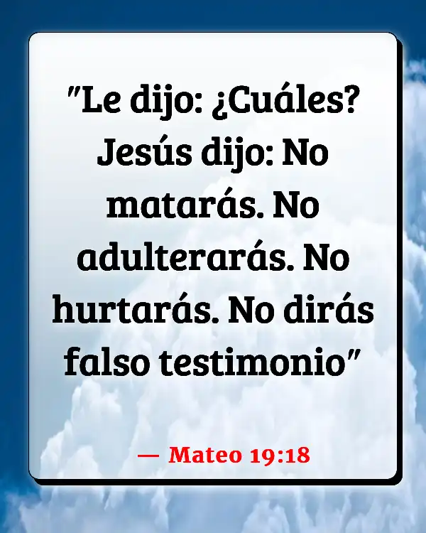Versículos De La Biblia Aborto (Mateo 19:18)