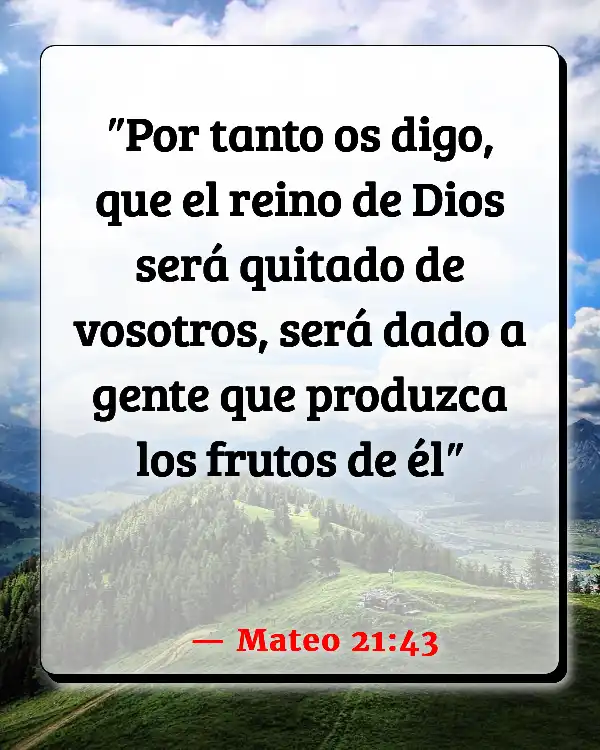 Versículos De La Biblia   	Apatía  (Mateo 21:43)