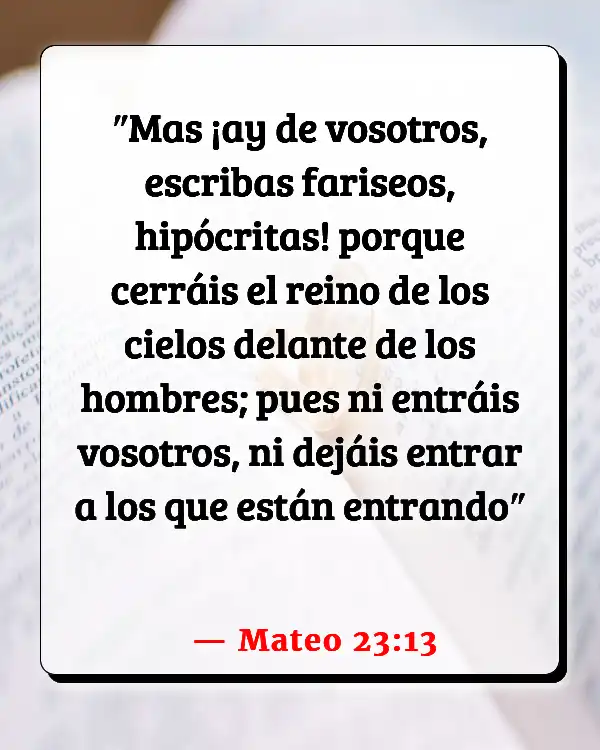 Versículos De La Biblia   	Limosna  (Mateo 23:13)