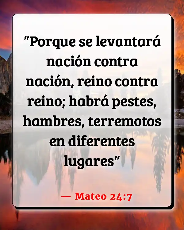 Versículos De La Biblia Estar listo (Mateo 24:7)