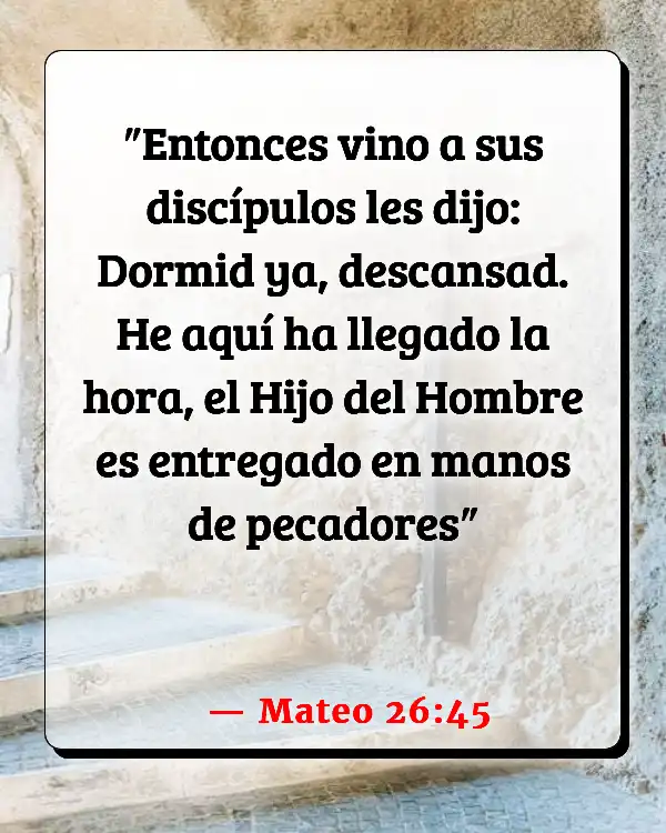 Versículos De La Biblia Traición (Mateo 26:45)