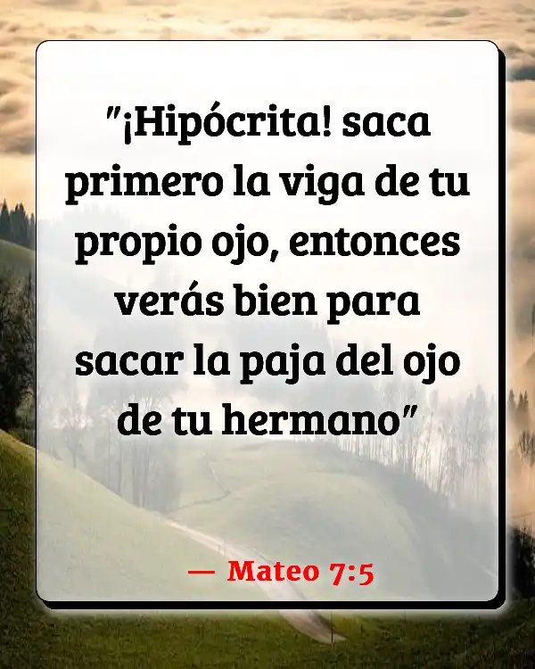 Versículos De La Biblia Resolver conflictos dentro de la iglesia (Mateo 7:5)