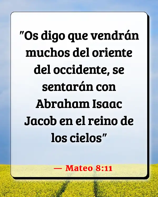Versículos De La Biblia Abraham isaac (Mateo 8:11)