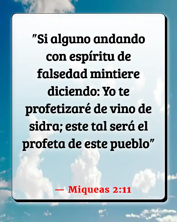 Versículos De La Biblia   	Vino  (Miqueas 2:11)