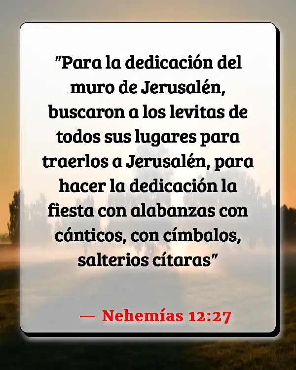 Versículos De La Biblia   	La música rock  (Nehemías 12:27)
