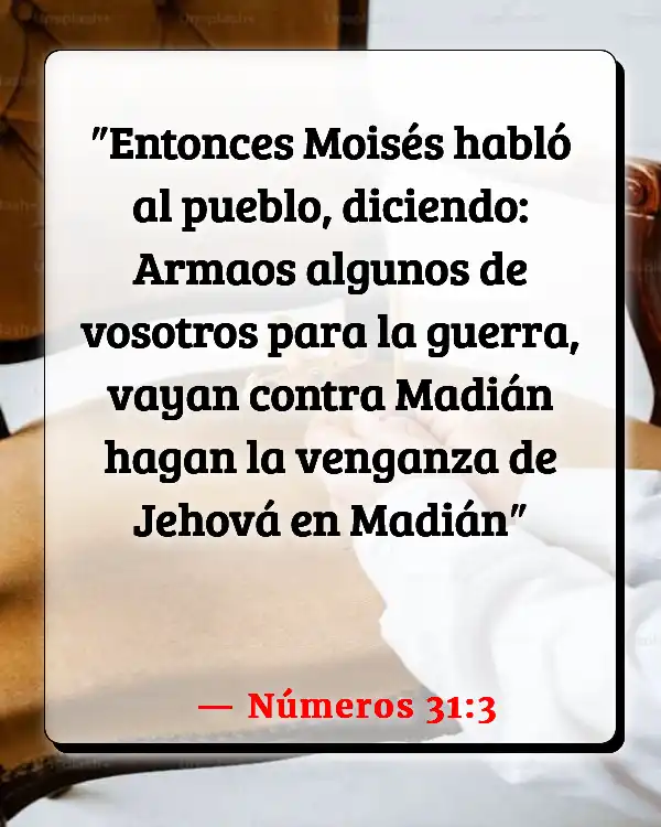 Versículos De La Biblia Amenazas (Números 31:3)