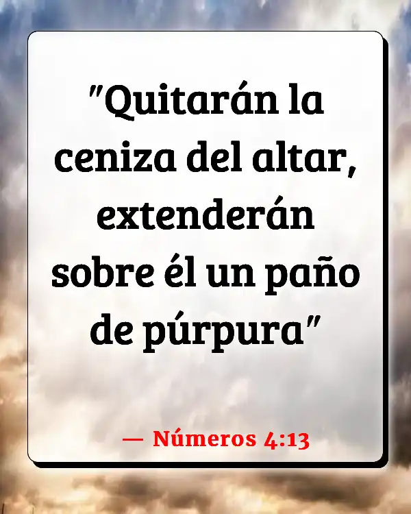 Versículos De La Biblia   	Cenizas  (Números 4:13)