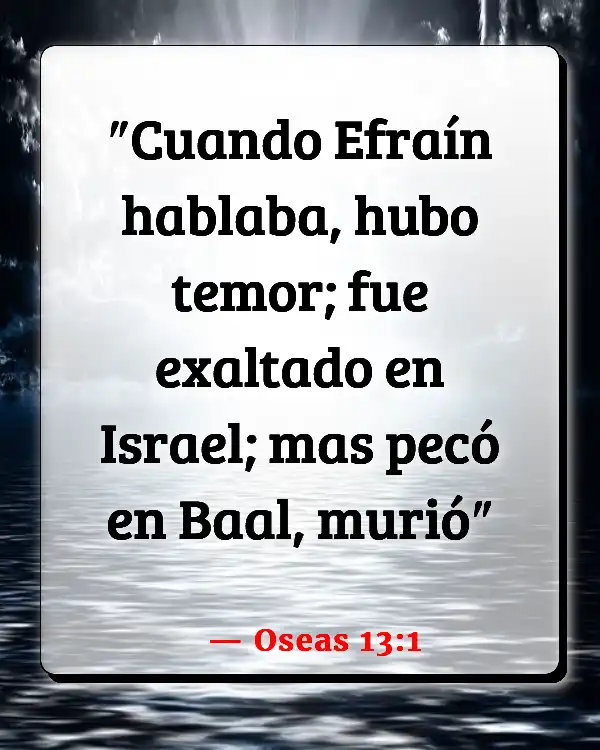 Versículos De La Biblia   	Baal  (Oseas 13:1)