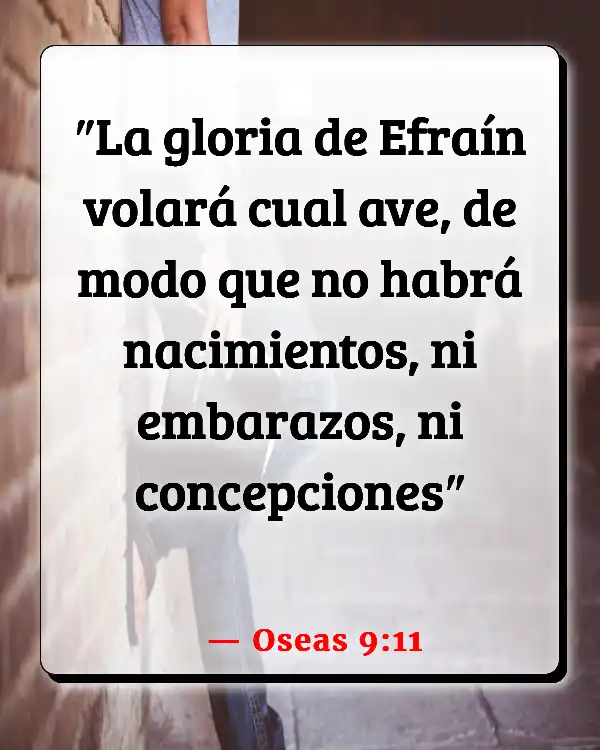 Versículos De La Biblia   	Embarazada  (Oseas 9:11)