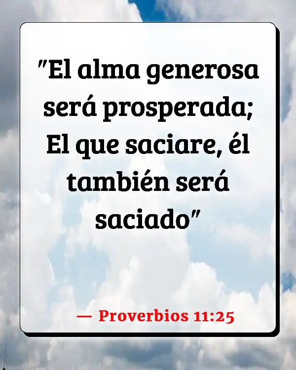 Versículos De La Biblia Pozo de agua (Proverbios 11:25)