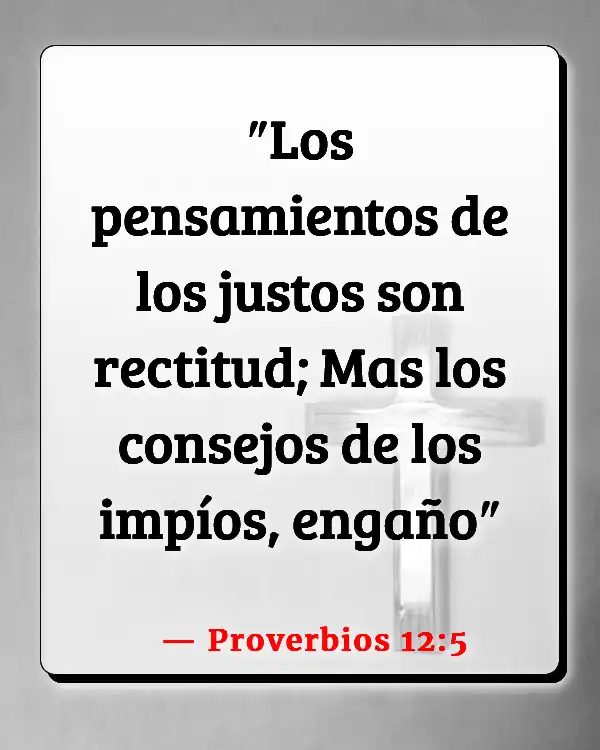 Versículos De La Biblia Afroamericano (Proverbios 12:5)