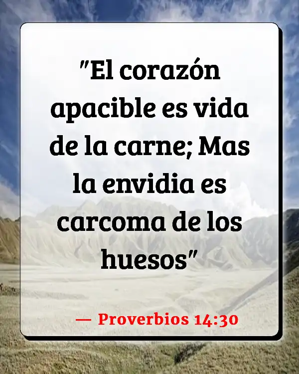 Versículos De La Biblia Quietud (Proverbios 14:30)