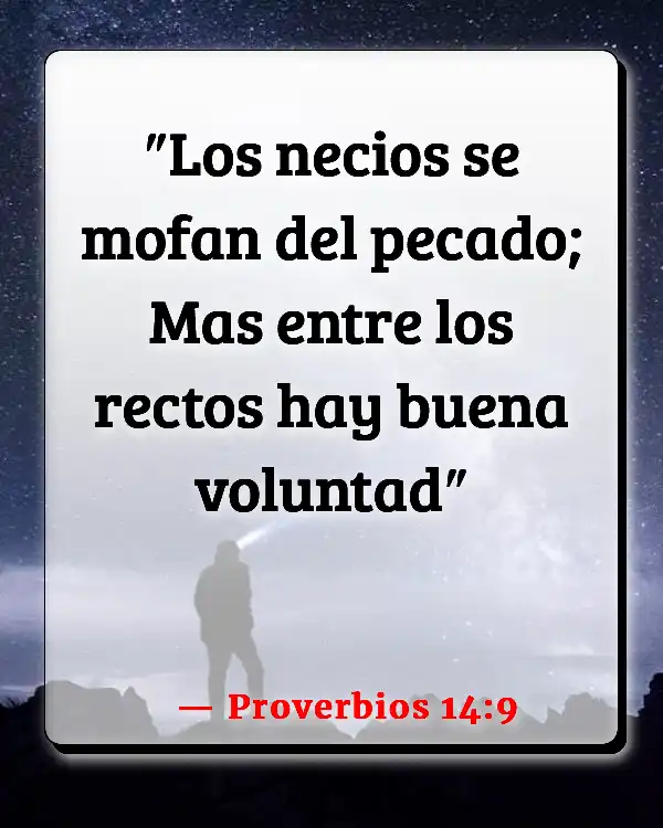 Versículos De La Biblia   	Burladores  (Proverbios 14:9)