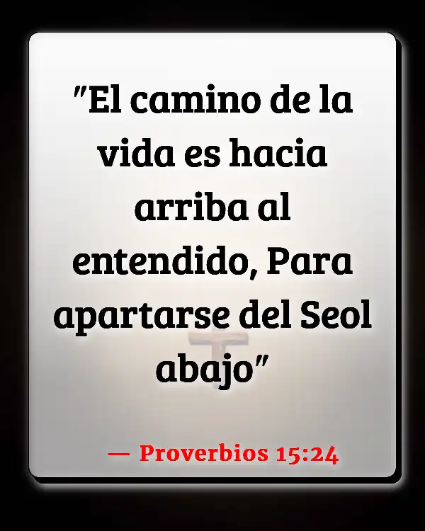 Versículos De La Biblia   	Perdición  (Proverbios 15:24)