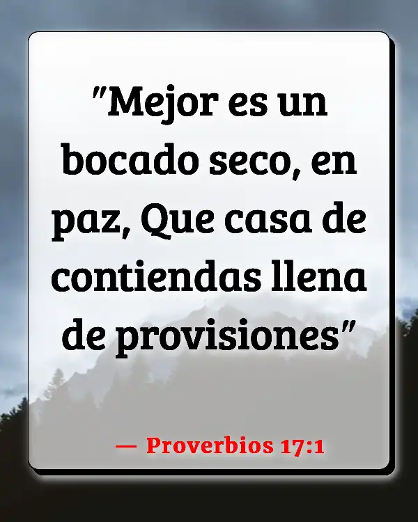 Versículos De La Biblia Conflictos en la iglesia (Proverbios 17:1)