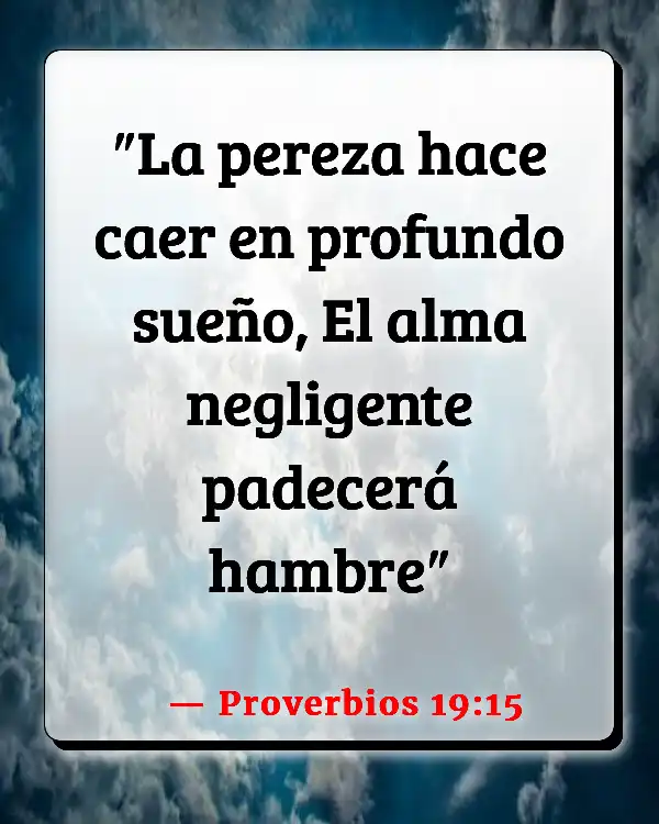 Versículos De La Biblia Despierto (Proverbios 19:15)