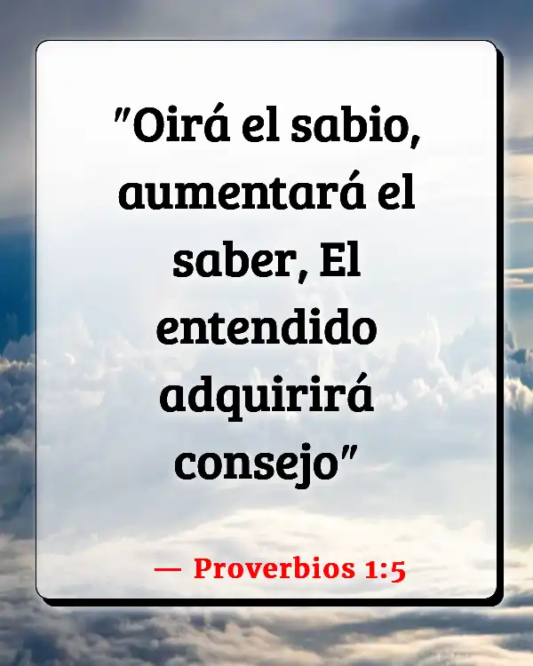 Versículos De La Biblia   	Palabra de conocimiento  (Proverbios 1:5)