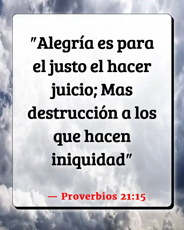 Versículos De La Biblia Oficiales de policía (Proverbios 21:15)