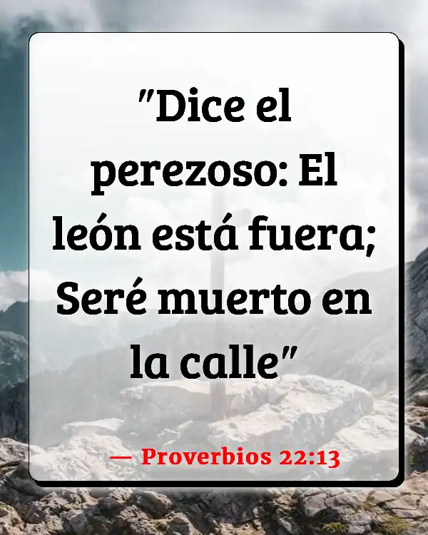 Versículos De La Biblia Leones (Proverbios 22:13)