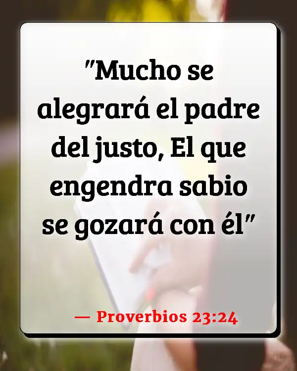 Versículos De La Biblia Niños enfermos (Proverbios 23:24)