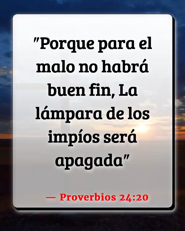 Versículos De La Biblia Levantando líderes (Proverbios 24:20)