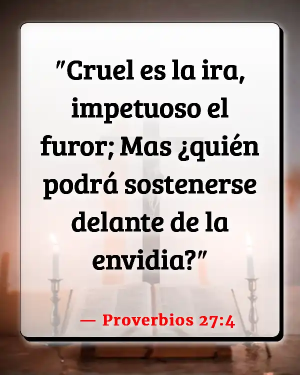 Versículos De La Biblia   	Control de la ira  (Proverbios 27:4)
