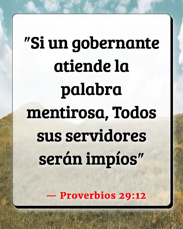 Versículos De La Biblia Nuevo orden mundial (Proverbios 29:12)
