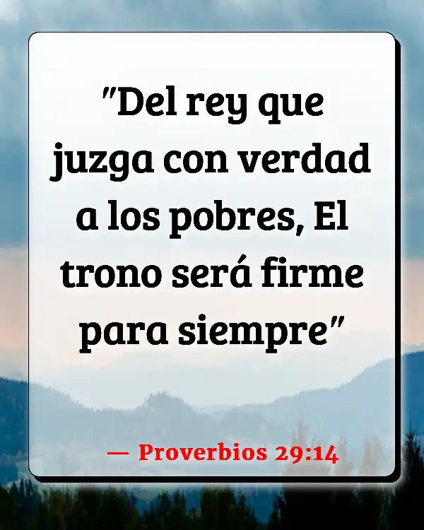 Versículos De La Biblia Mal liderazgo (Proverbios 29:14)
