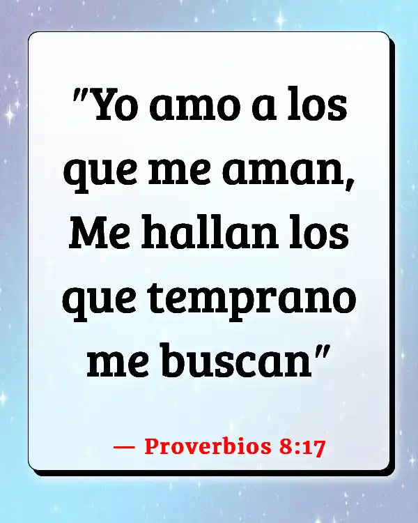 Versículos De La Biblia Reconociendo a Dios (Proverbios 8:17)