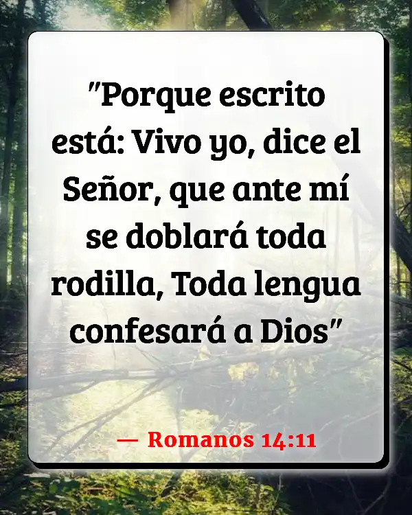 Versículos De La Biblia Alabando a Dios (Romanos 14:11)