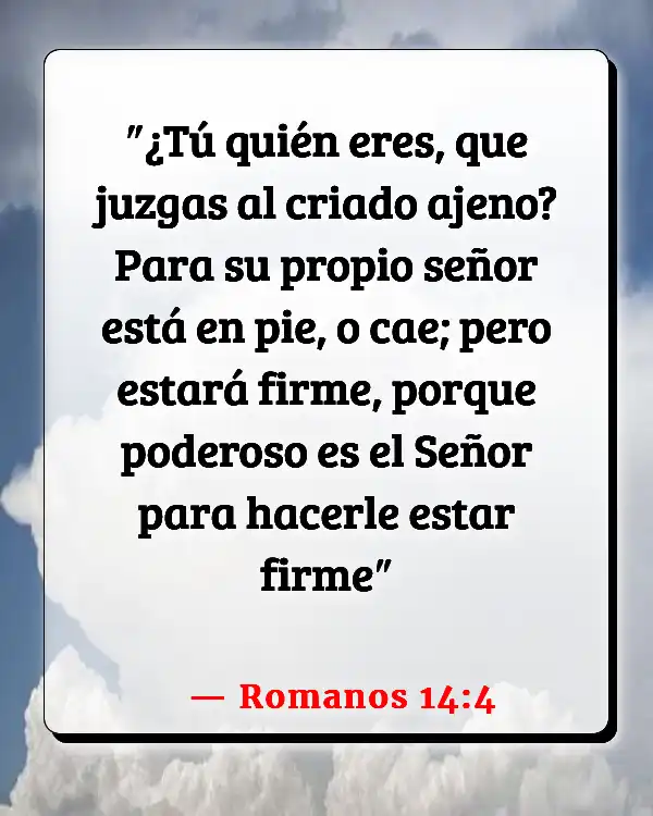Versículos De La Biblia Emitir juicio (Romanos 14:4)