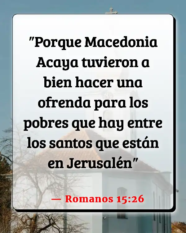 Versículos De La Biblia   	Pobre  (Romanos 15:26)