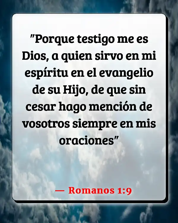 Versículos De La Biblia Orar sin cesar (Romanos 1:9)