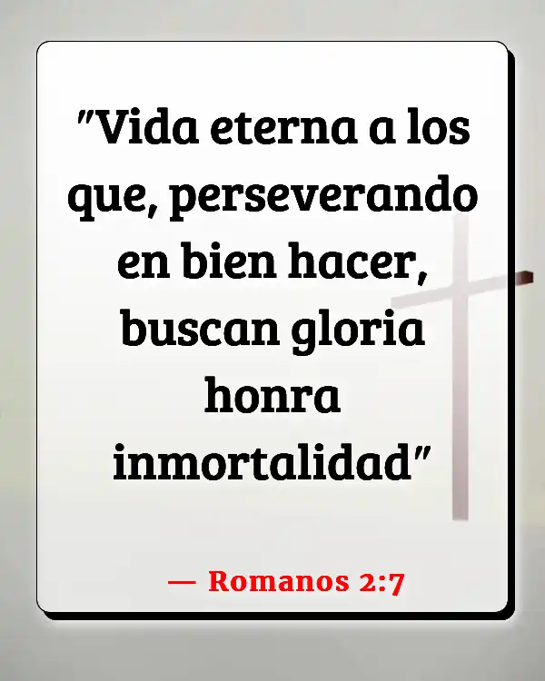 Versículos De La Biblia Nuestro pasado (Romanos 2:7)
