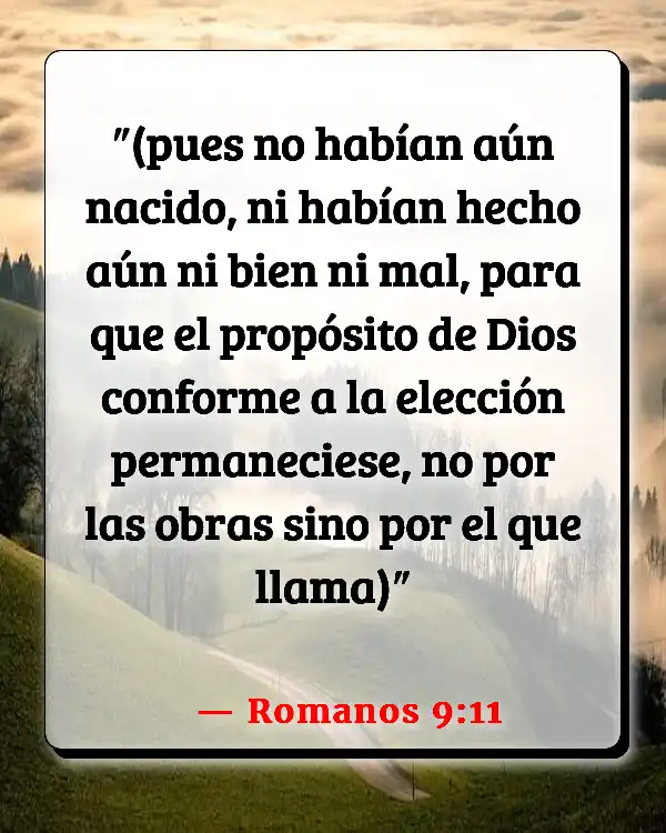 Versículos De La Biblia La soberanía de Dios (Romanos 9:11)