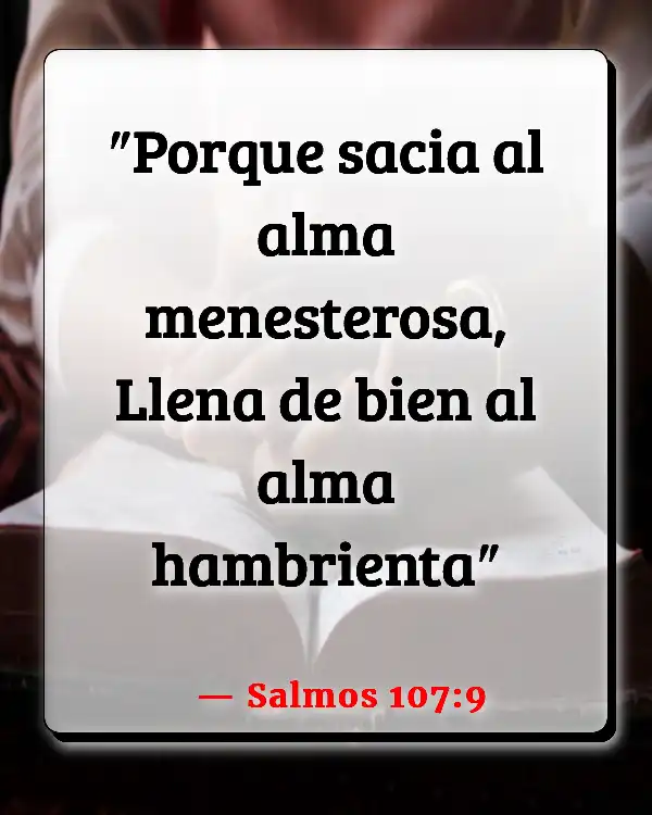 Versículos De La Biblia Alimentos (Salmos 107:9)