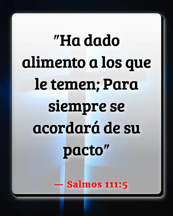 Versículos De La Biblia   	Disposición  (Salmos 111:5)
