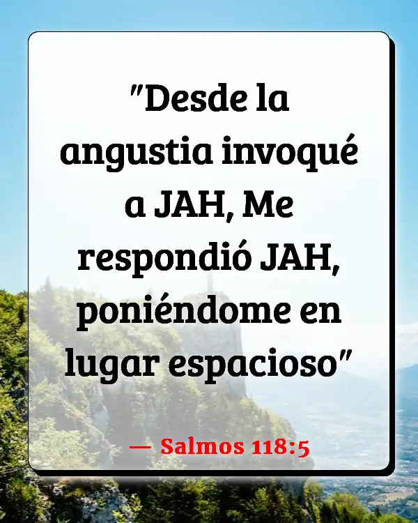 Versículos De La Biblia   	Oración contestada  (Salmos 118:5)