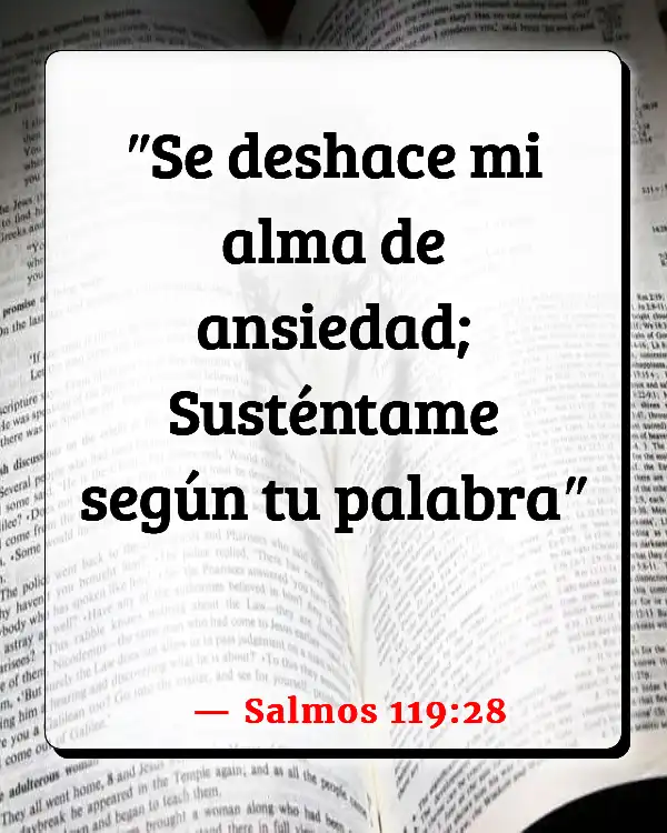 Versículos De La Biblia Fe y fuerza (Salmos 119:28)